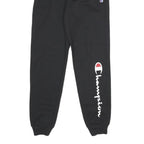 CHAMPION Mens Joggers Black XS W24 L30 Cotton Blend Regular Tapered Fit Comfort