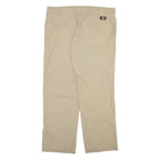DICKIES Mens Trousers Beige Slim Straight W34 L28