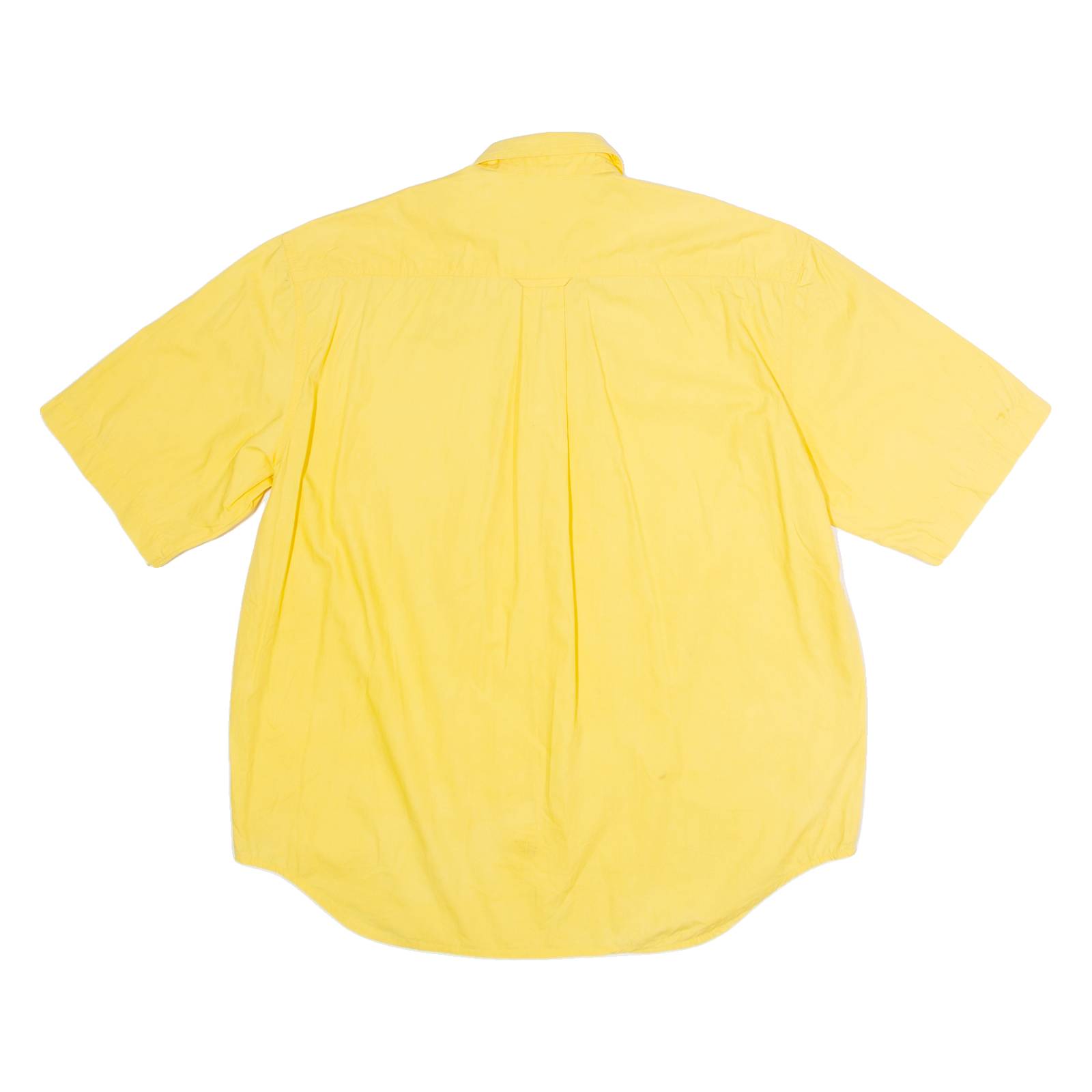 C.B. Womens Plain Shirt Yellow 90s UK 14