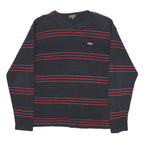 RALPH LAUREN POLO JEANS COMPANY Mens Black & Red Patterned Jumper V-Neck Basic