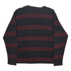 RALPH LAUREN POLO JEANS COMPANY Mens Black & Red Patterned Jumper V-Neck Basic