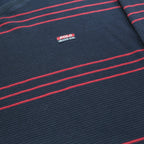 RALPH LAUREN POLO JEANS COMPANY Mens Black & Red Patterned Jumper V-Neck Basic