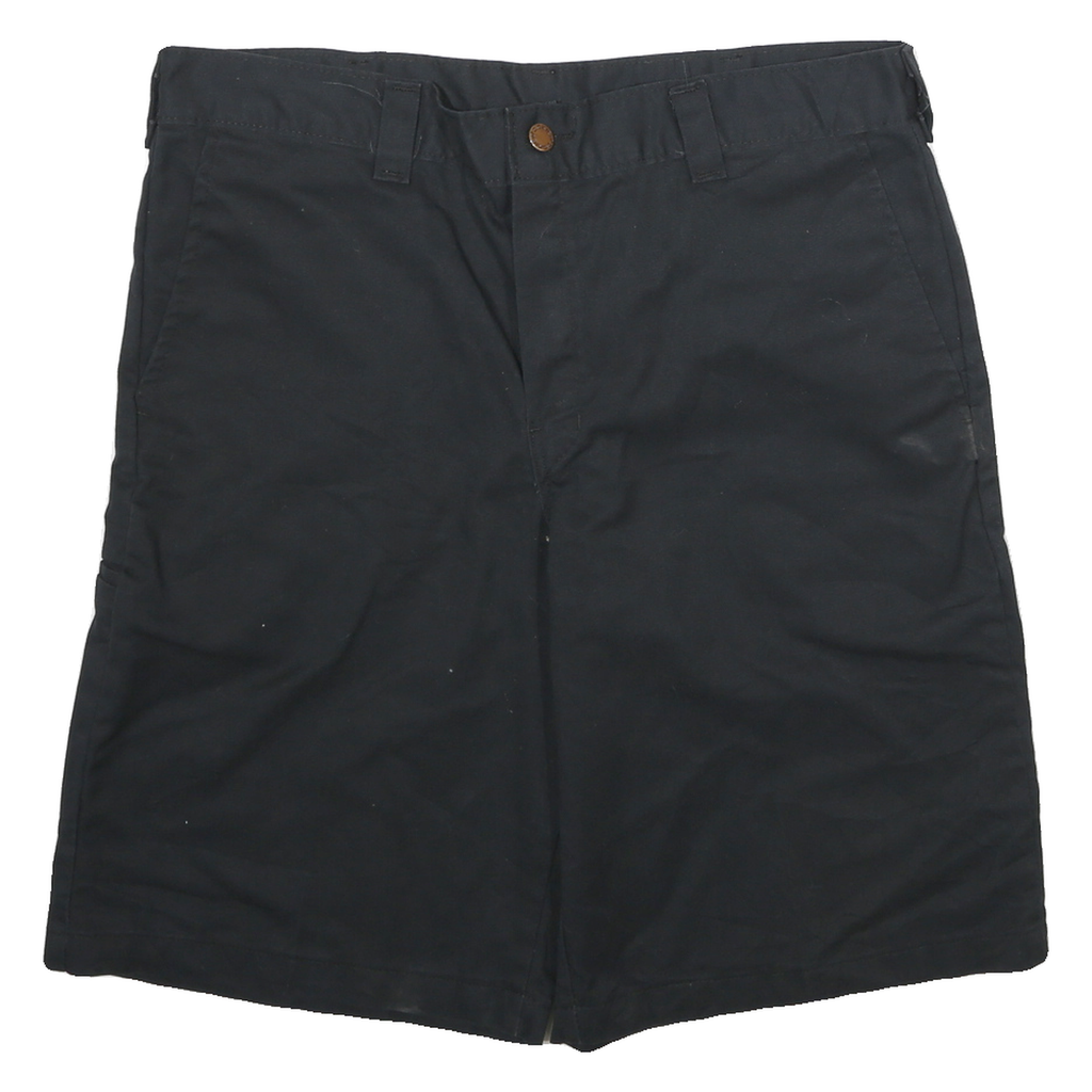 DICKIES Mens Black Casual Cotton Blend Shorts 2XL W34 Workwear Relaxed Fit