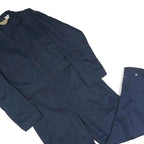 SCHMIDT WORKWEAR Mens Navy Blue Regular Fit Polyester Blend Dungarees M W36 L29