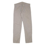CARHARTT Mens Regular Fit Beige Cotton Blend Zip Trousers W33 L31 Workwear
