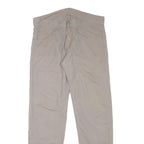 CARHARTT Mens Regular Fit Beige Cotton Blend Zip Trousers W33 L31 Workwear