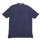FILA Mens Navy Blue Red Short Sleeve Cotton Polo Shirt XL Branded Casual
