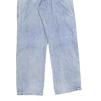 DICKIES Mens Blue Regular Straight Denim Light W33 L30 Cotton Blend Zip Jeans