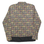 TREMOLA Mens Black Floral Check Shirt S Cotton Blend Stylish Patterned