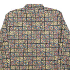 TREMOLA Mens Black Floral Check Shirt S Cotton Blend Stylish Patterned