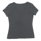 MAMMUT Womens Grey Graphic T-Shirt S Short Sleeve V-Neck Outdoor Casual