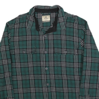 WIND RIVER Mens Green & Black Check Shirt XL Cotton Blend Casual Long Sleeve