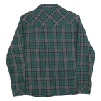 WIND RIVER Mens Green & Black Check Shirt XL Cotton Blend Casual Long Sleeve