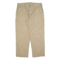 CARHARTT Mens Relaxed Beige Cotton Blend Zip Trousers W40 L32 Workwear Casual