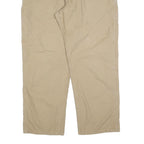 CARHARTT Mens Relaxed Beige Cotton Blend Zip Trousers W40 L32 Workwear Casual
