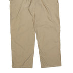 CARHARTT Mens Relaxed Beige Cotton Blend Zip Trousers W40 L32 Workwear Casual