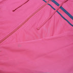 REEBOK Womens Red & Black Zip Up Hoodie Jacket UK 10 Polyester Blend Plain
