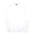 HUGO BOSS Mens White Shirt L Classic Fit Cotton Long Sleeve Button Closure