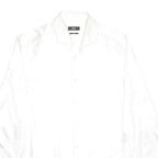 HUGO BOSS Mens White Shirt L Classic Fit Cotton Long Sleeve Button Closure