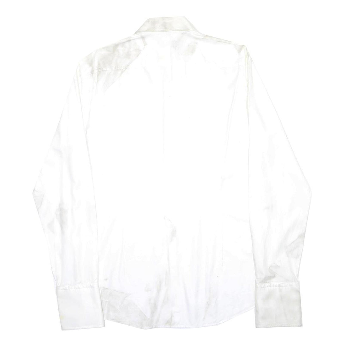 HUGO BOSS Mens White Shirt L Classic Fit Cotton Long Sleeve Button Closure