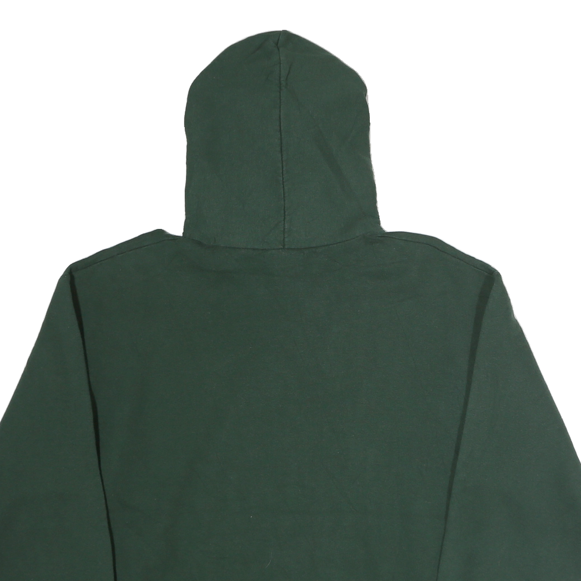 CHAMPION Mens Green Delta State Pullover Hoodie L Cotton Casual Sweatshirt