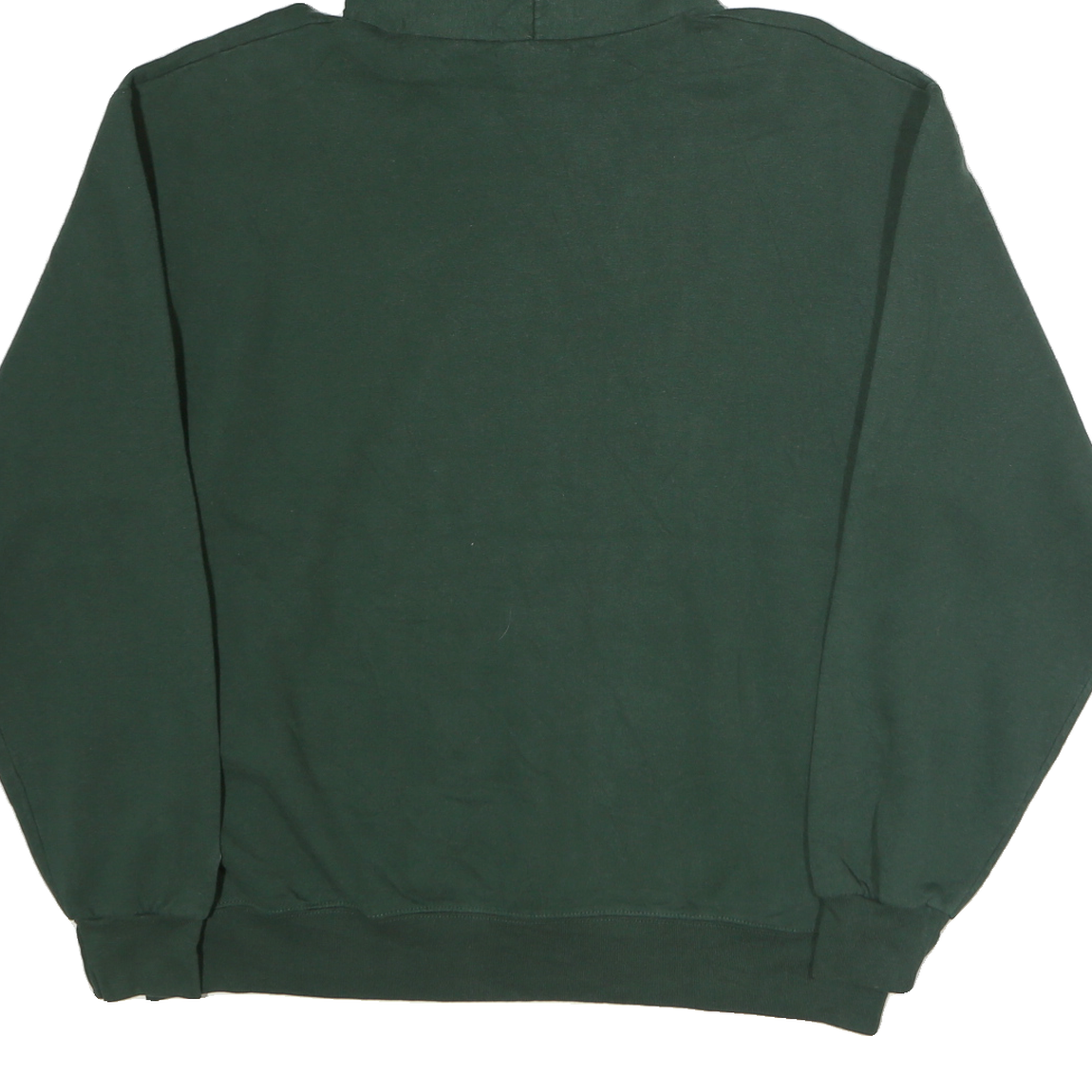 CHAMPION Mens Green Delta State Pullover Hoodie L Cotton Casual Sweatshirt
