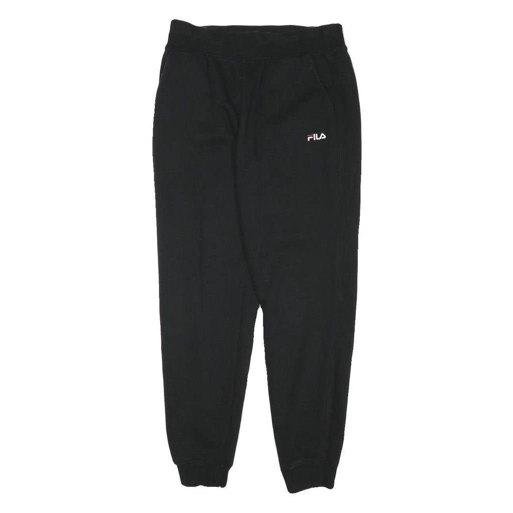 FILA Mens Joggers Black S W28 L28 Slim Tapered Comfort Sports Casual Wear