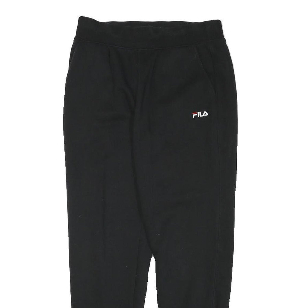 FILA Mens Joggers Black S W28 L28 Slim Tapered Comfort Sports Casual Wear