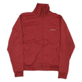 CARHARTT Mens Red Workwear Jacket S Polyester Blend Plain Zip Stand-Up Collar