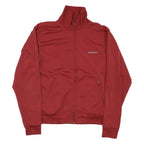 CARHARTT Mens Red Workwear Jacket S Polyester Blend Plain Zip Stand-Up Collar