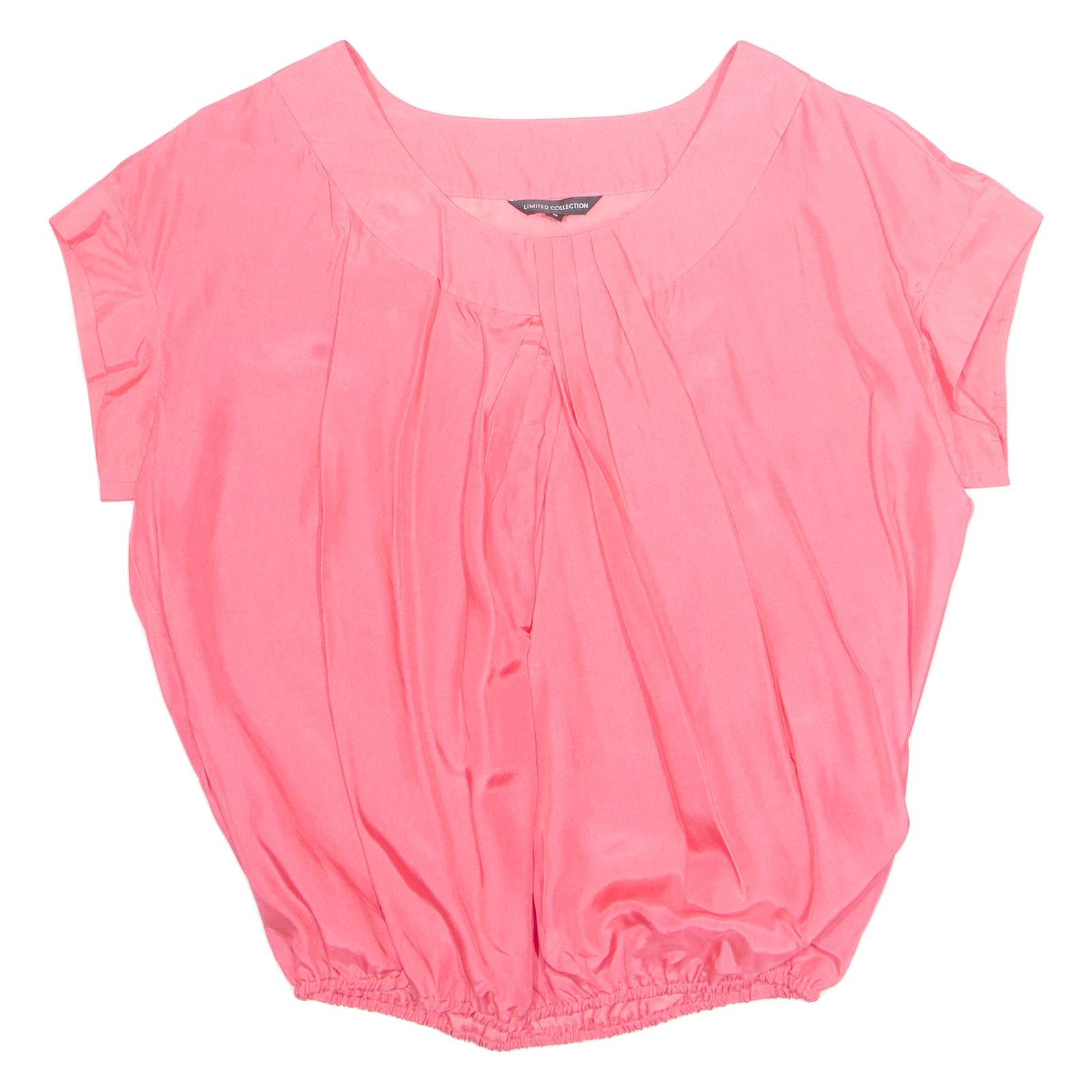 LIMITED COLLECTION Elasticated Hem Womens Top Pink M