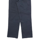 DICKIES Mens Regular Fit Navy Blue Cotton Blend Zip Trousers W28 L29 Workwear