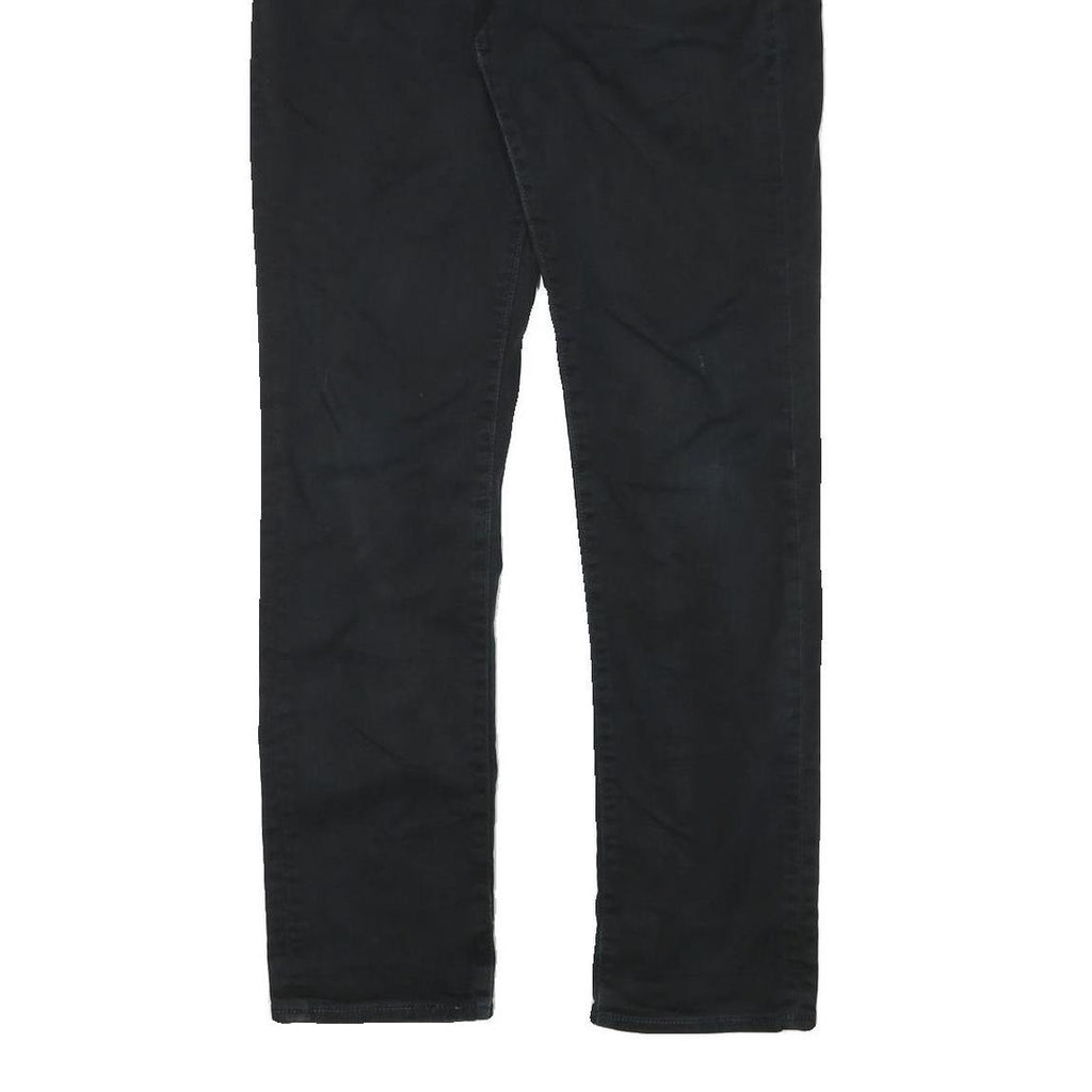 LEVI'S Mens Black Regular Fit Skinny Denim Jeans W34 L32 Classic Zip Closure