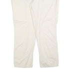 STEFANEL Womens Cotton Blend White Regular Straight Trousers W34 L28 Zip Closure