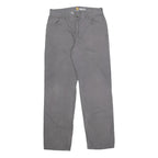 CARHARTT Mens Cotton Blend Grey Relaxed Straight Trousers W31 L32 Workwear