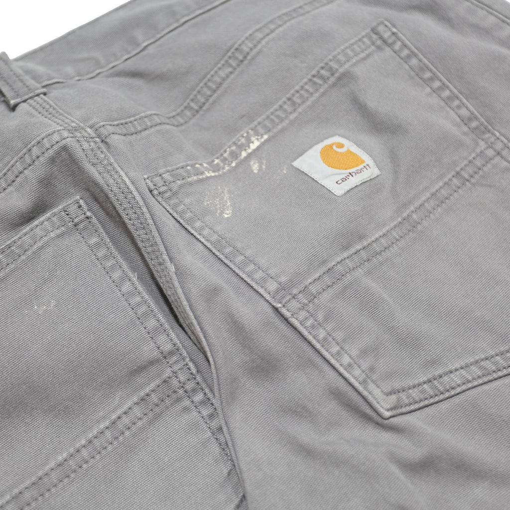 CARHARTT Mens Cotton Blend Grey Relaxed Straight Trousers W31 L32 Workwear