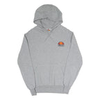 ELLESSE Mens Grey Hoodie S Cotton Blend Pullover Logo Casual Sweatshirt