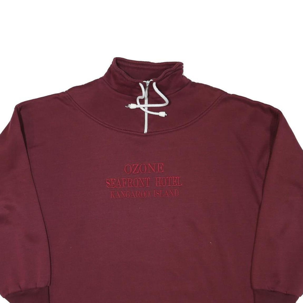 MARINO Mens Maroon XL Pullover Sweatshirt Cotton Blend Ozone Seafront Hotel