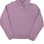 CHAMPION Womens Purple Hoodie S Classic Logo Cotton Blend Comfortable Fit