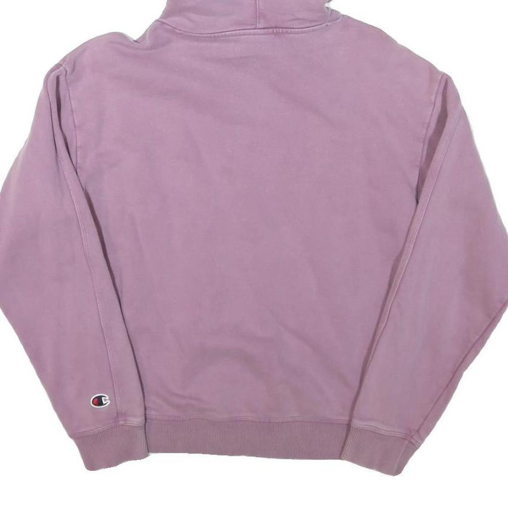 CHAMPION Womens Purple Hoodie S Classic Logo Cotton Blend Comfortable Fit