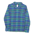 PATAGONIA Womens Blue & Green Checked Shirt UK 6 Long Sleeve Button Front Casual