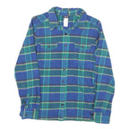 PATAGONIA Womens Blue & Green Checked Shirt UK 6 Long Sleeve Button Front Casual