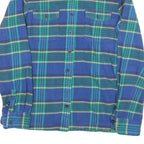 PATAGONIA Womens Blue & Green Checked Shirt UK 6 Long Sleeve Button Front Casual