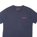 BERGHAUS Mens Navy Blue Graphic T-Shirt XL Short Sleeve Crew Neck Cotton Blend
