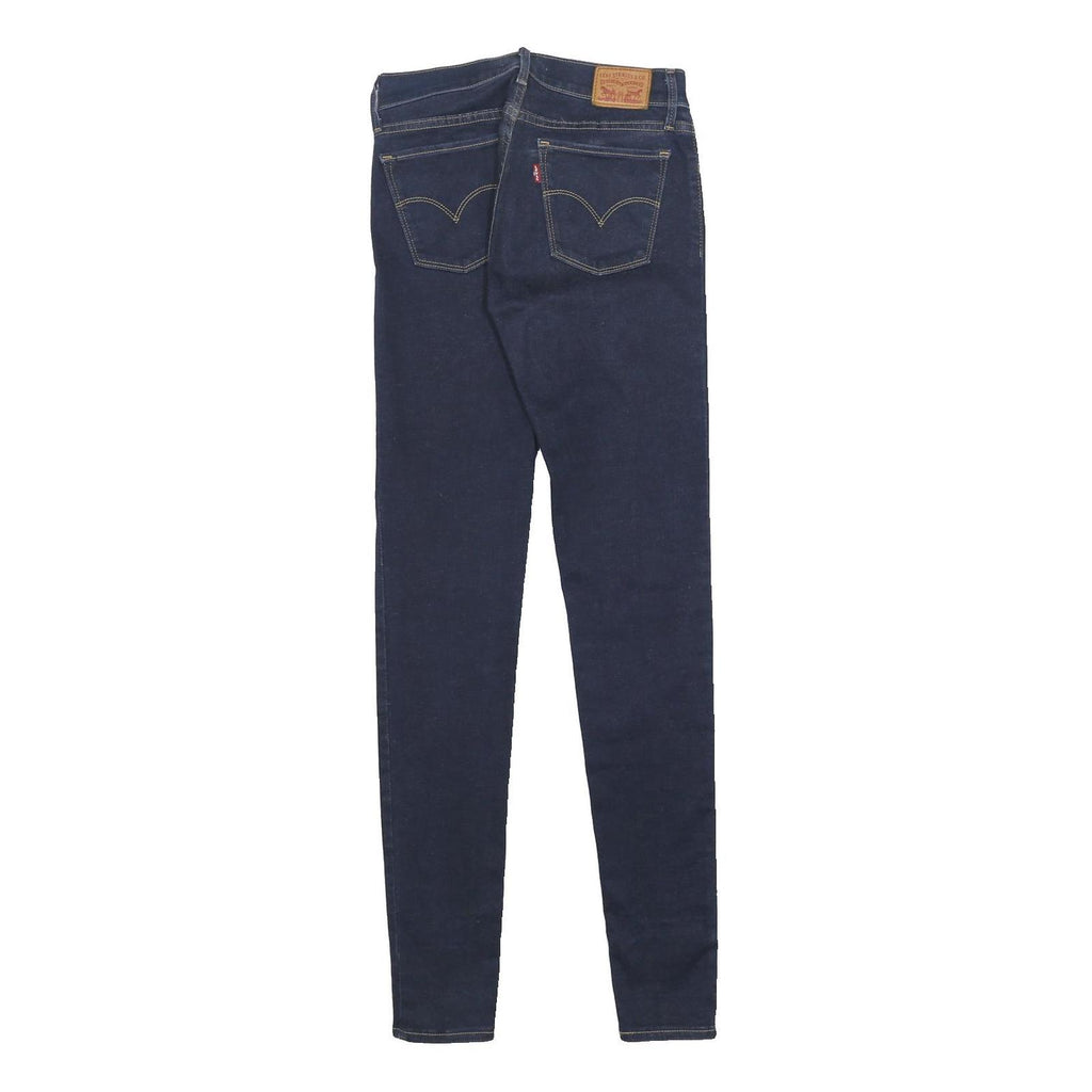 LEVI'S 710 Womens Jeans Blue Slim Skinny Denim Medium W27 L32 Stretch Zip