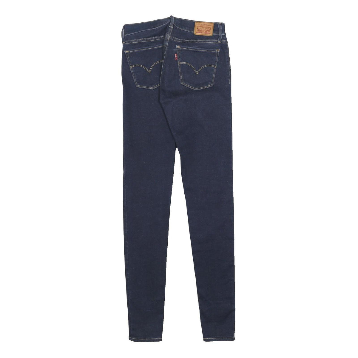 LEVI'S 710 Womens Jeans Blue Slim Skinny Denim Medium W27 L32 Stretch Zip