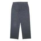 DICKIES Mens Cotton Blend Relaxed Navy Blue Straight Trousers W32 L32 Workwear