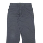 DICKIES Mens Cotton Blend Relaxed Navy Blue Straight Trousers W32 L32 Workwear