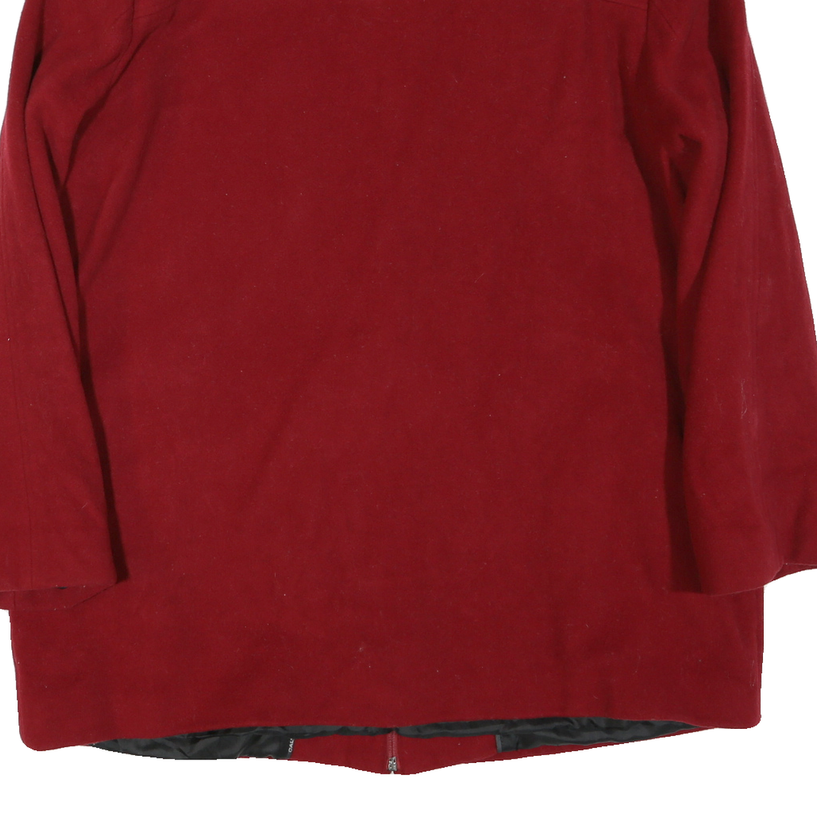 CALVIN KLEIN Womens Red Cotton Blend Zip Jacket XL Plain Stylish Casual