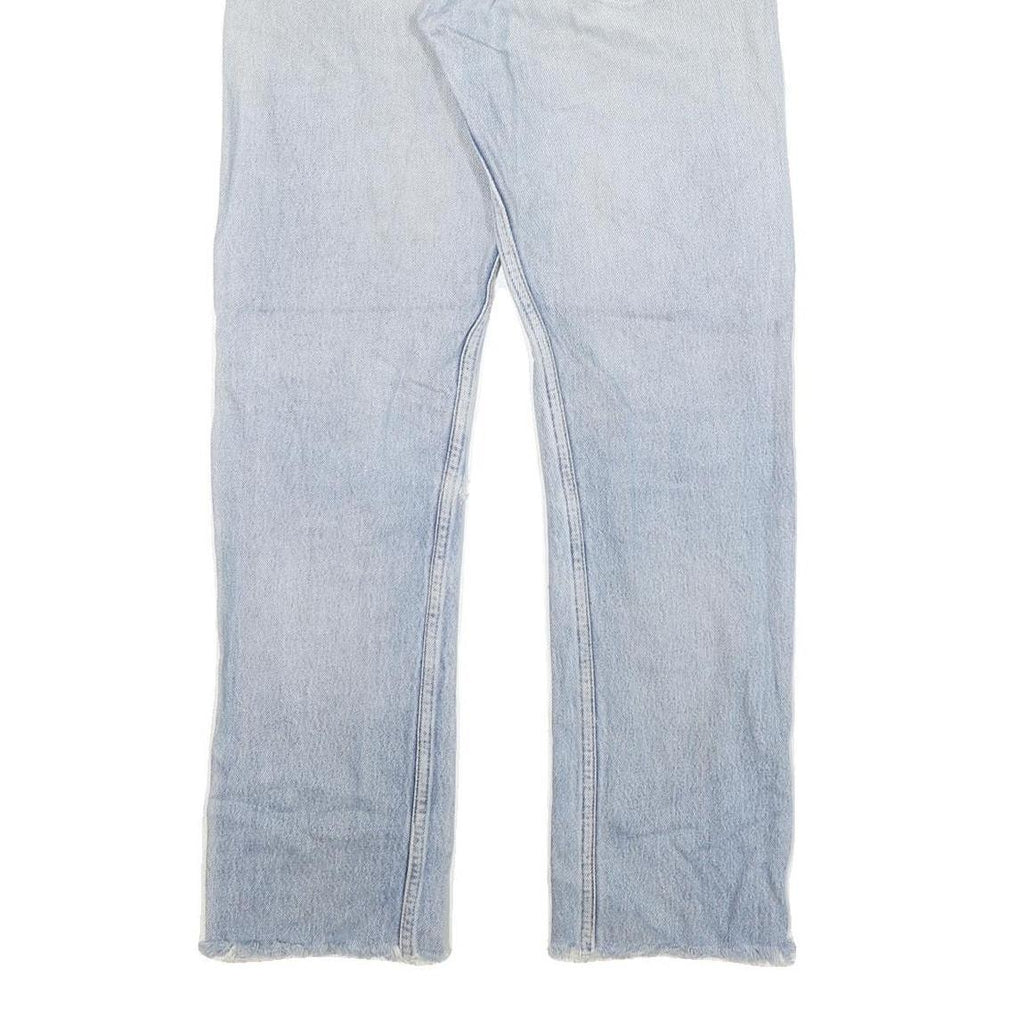 LEVI'S 501 Mens Jeans Blue Regular Straight Denim Light W27 L29 Button Closure